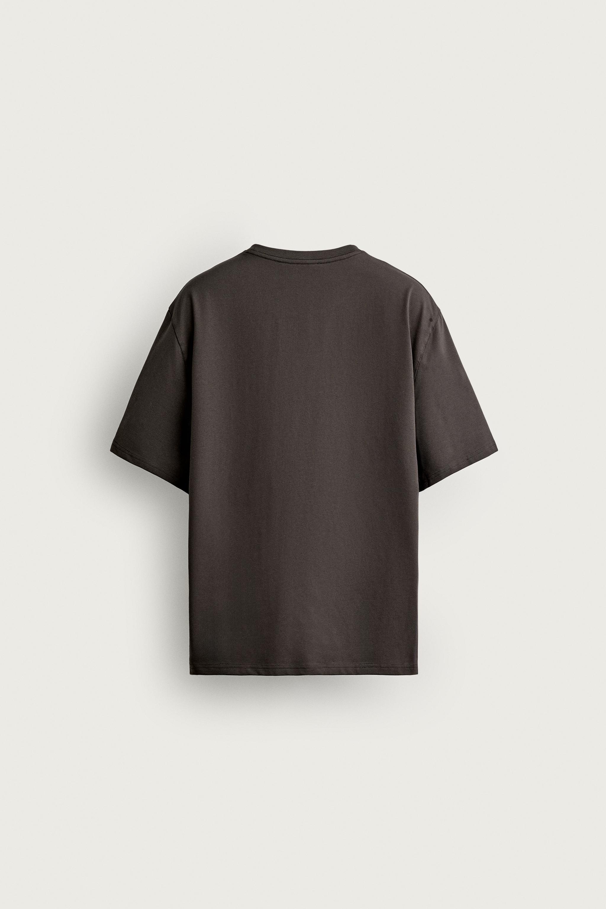 RELAXED FIT INTERLOCK T-SHIRT /04 — Brown