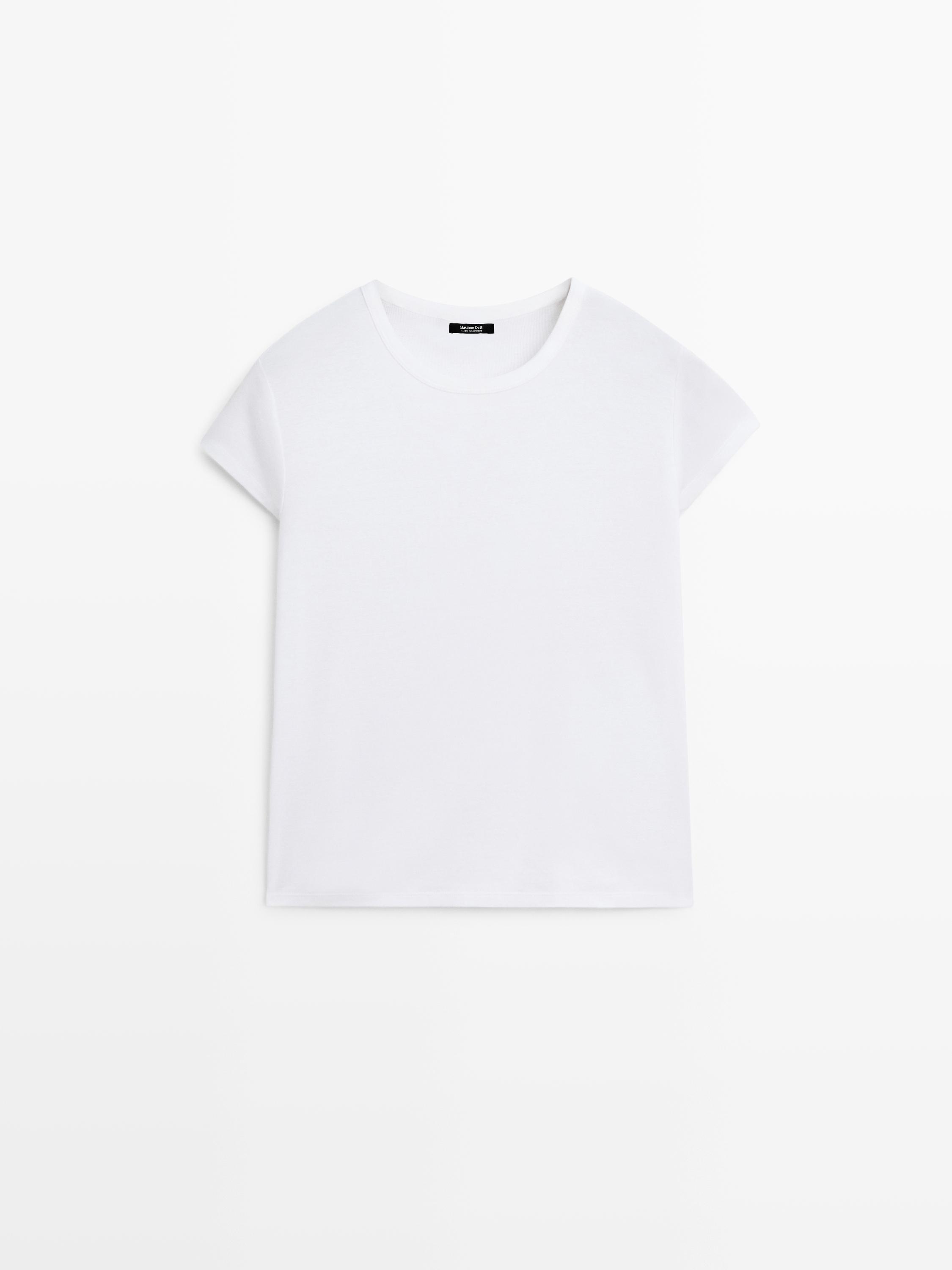 T-shirt manches courtes 100 % coton mercerisé