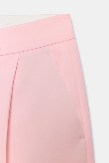 HIGH-WAIST BERMUDA SHORTS WITH DARTS - Pink by Zara - Image 3