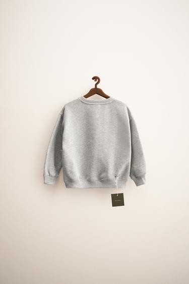 ZARA TIMELESS - EMBROIDERED FLORAL SWEATSHIRT - Grey marl by Zara - Image 1