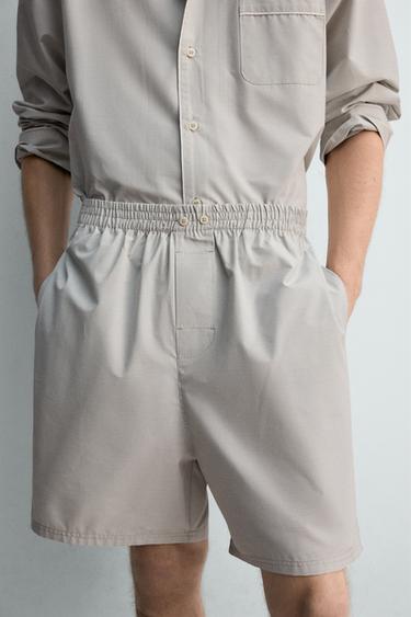 ENSEMBLE PYJAMA SHORT - Vert de Zara - Image 4