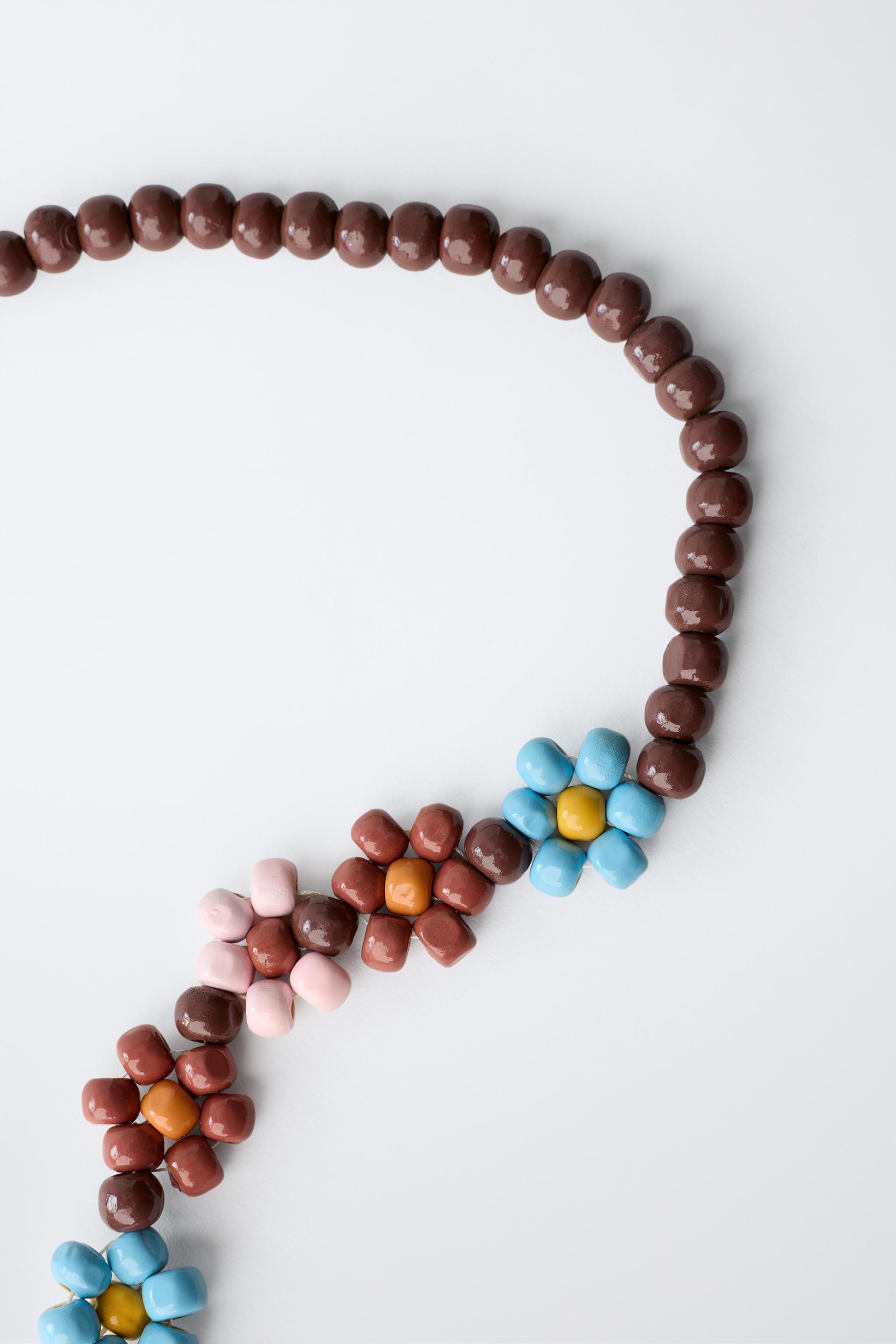 COLLIER FLEURS FANTAISIE