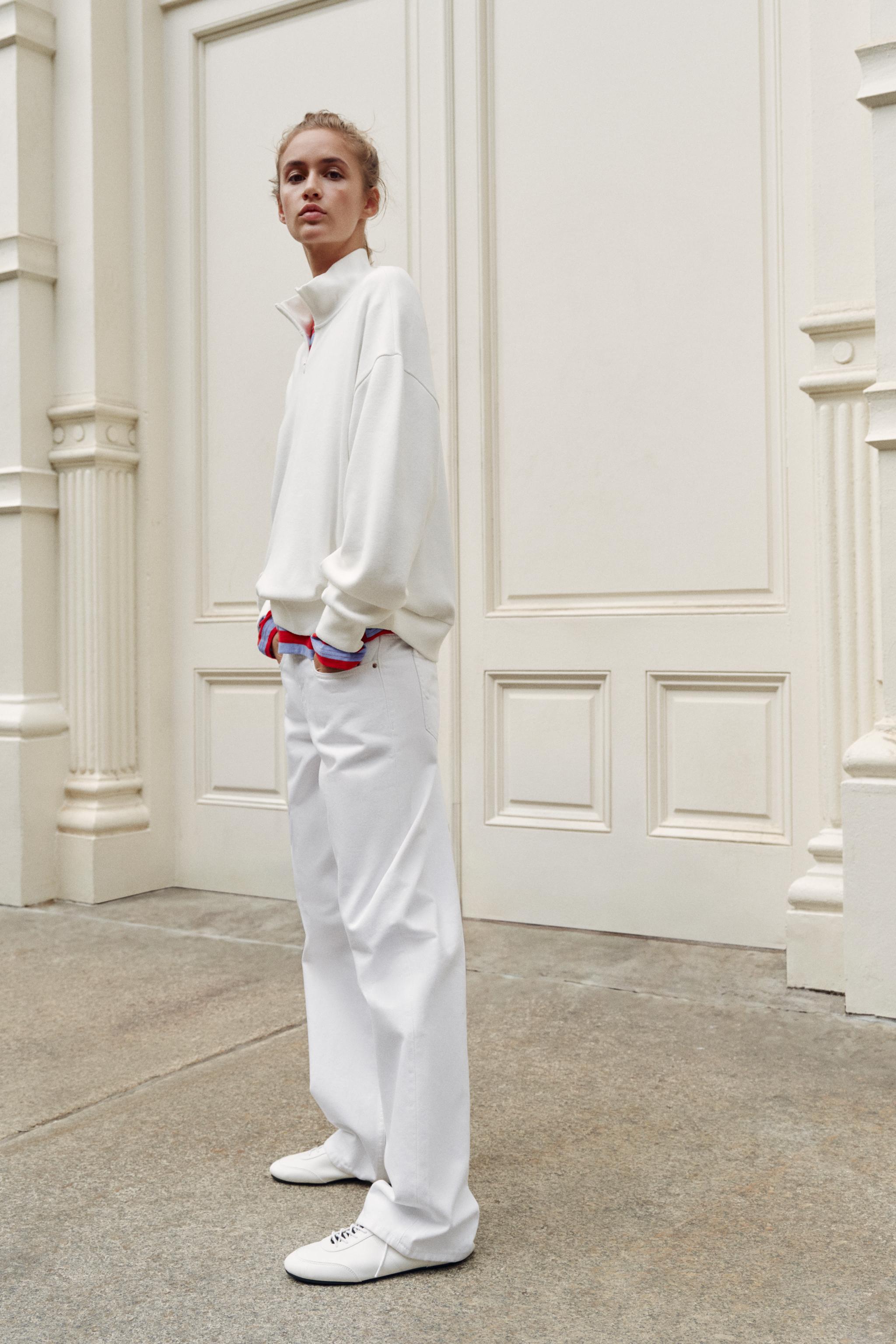 Zara FERMUARLI SWEATSHIRT görsel 4