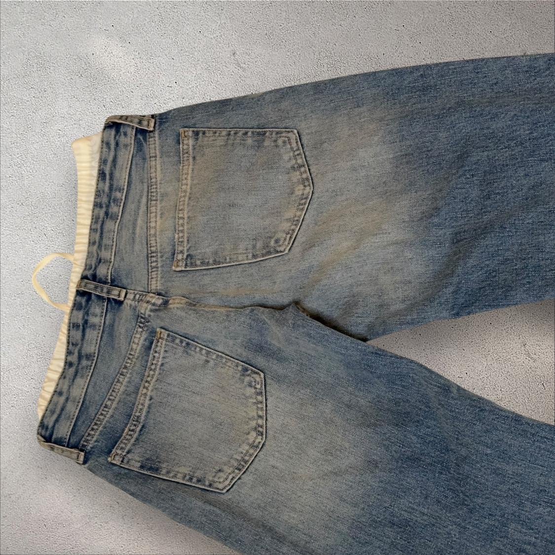 TRF MIXED MID WAIST WIDE LEG JEANS