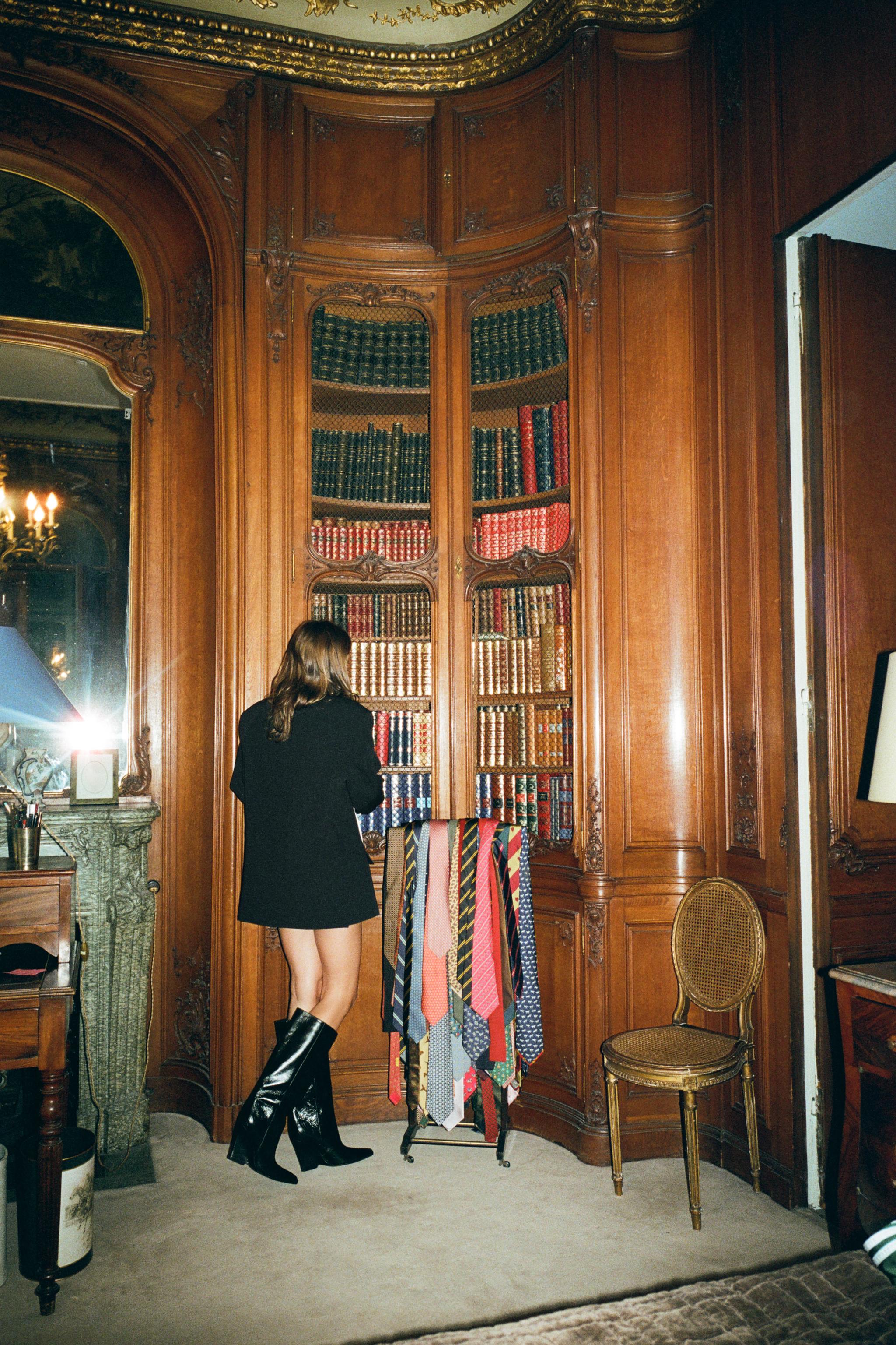 BLAZER FOULARD CONTRASTE