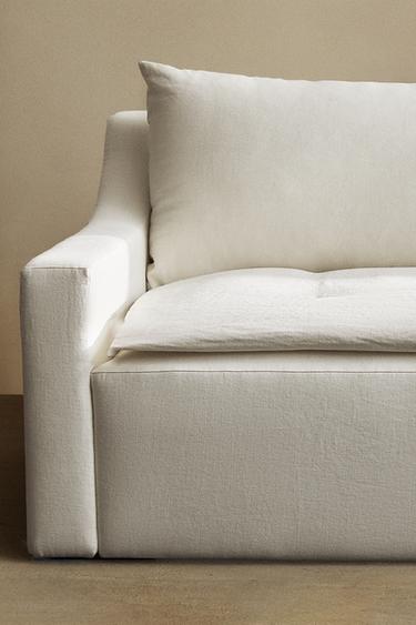 SURMATELAS LIN LAVANDE - Blanc cassé de Zara - Image 5