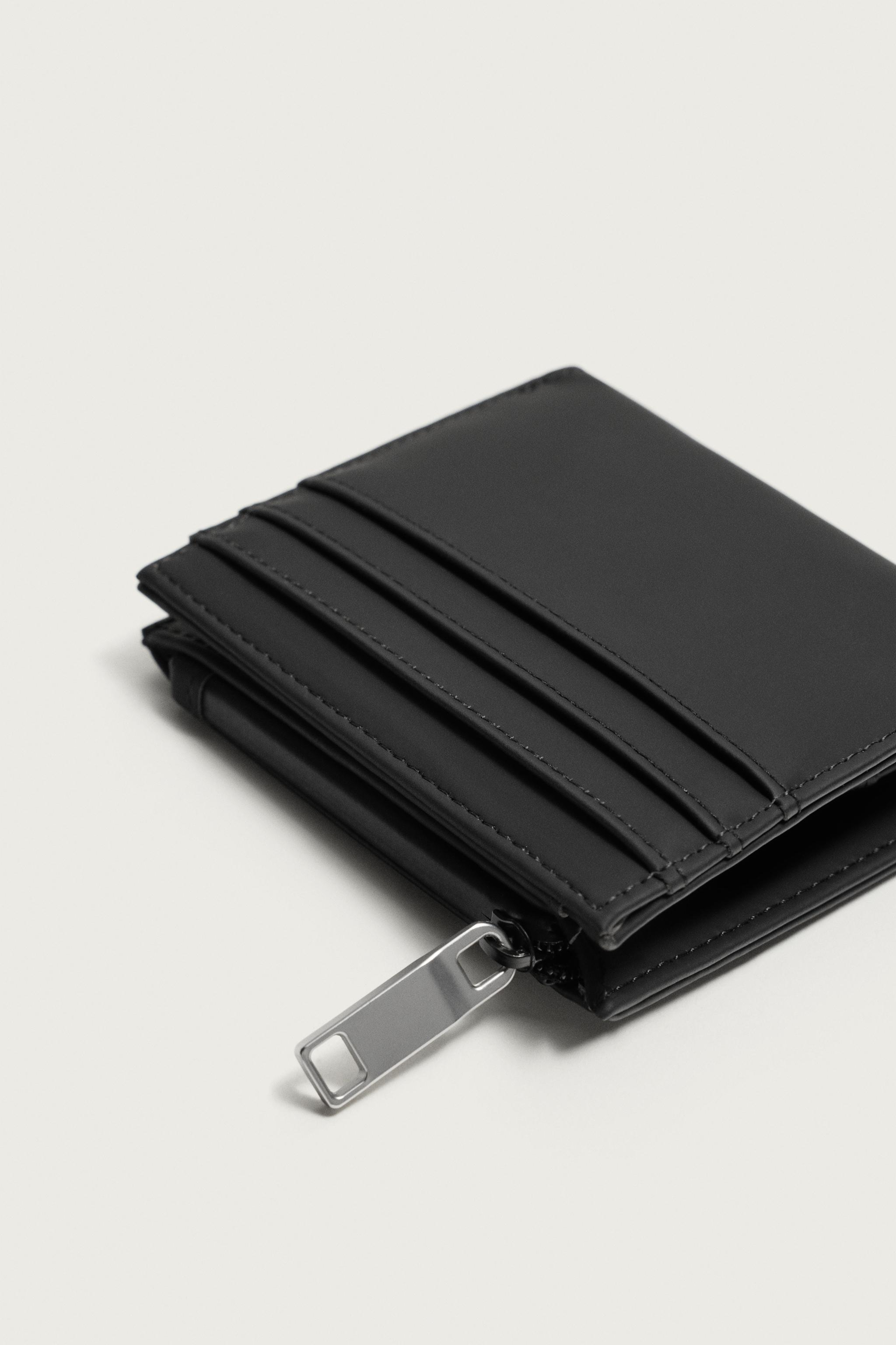 Мужские кошельки Zara RUBBERIZED COIN PURSE WALLET — фото 3