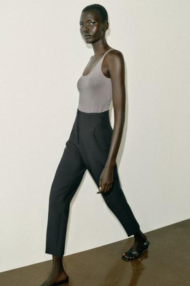 HIGH-WAIST TROUSERS - Black by Zara