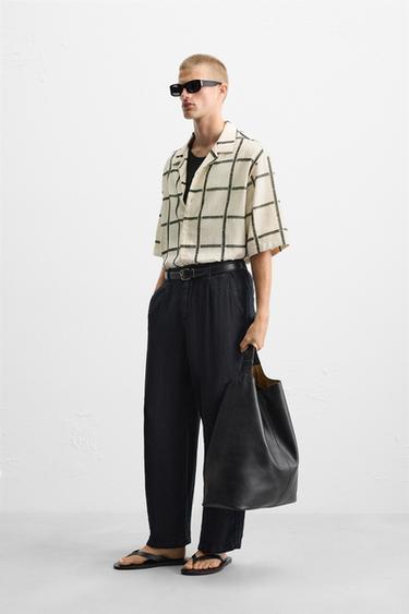 CHEMISE BRODERIE GÉOMÉTRIQUE - Beige de Zara - Image 3