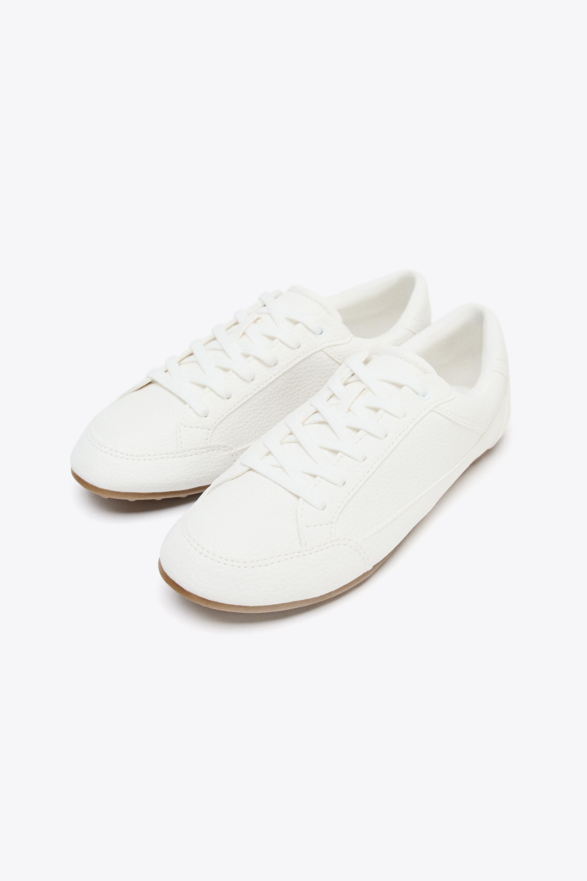 ☆ドイツ発*ZARA*新作*ダービースニーカー/WHITE☆ ダービー スニーカー - ホワイト | ZARA Japan / 日本