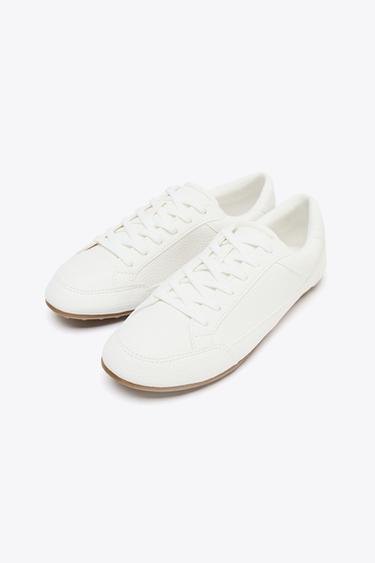 DERBY TRAINERS - White by Zara - Image 4