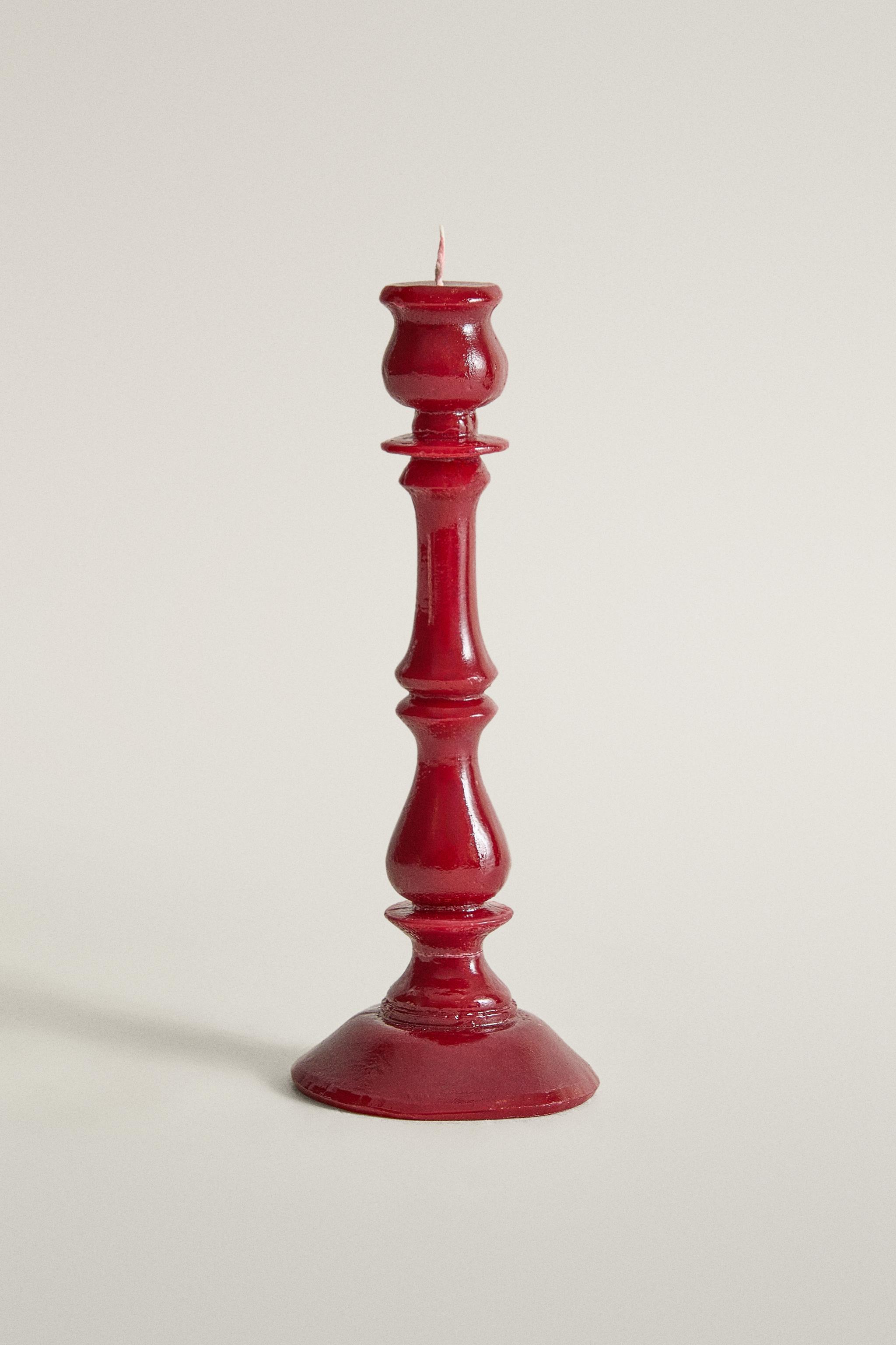 CHRISTMAS DECORATIVE CANDLESTICK CANDLE