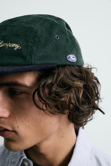 CORDUROY FLAT PEAK CAP FORD © - Green by Zara - Image 1