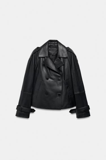 BLOUSON EN CUIR ZW COLLECTION LIMITED EDITION - Noir de Zara - Image 1