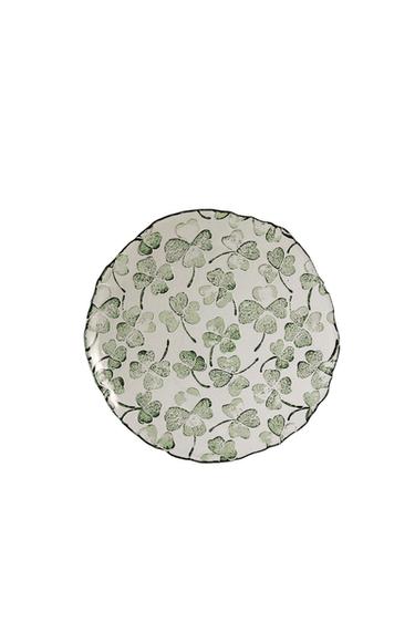 クローバーガラス デザートプレートグリーンZaraのクローバーガラス デザートプレート - グリーン 