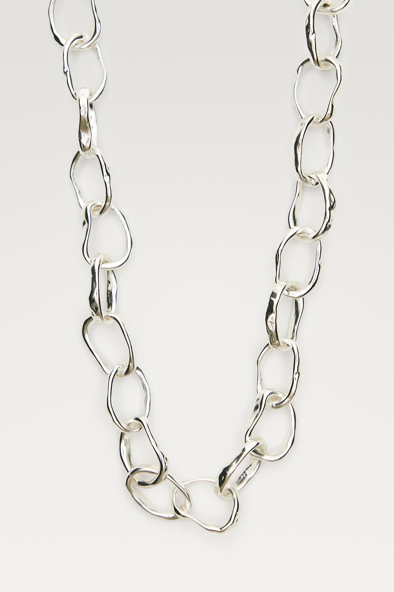 Fluid link necklace — Silver