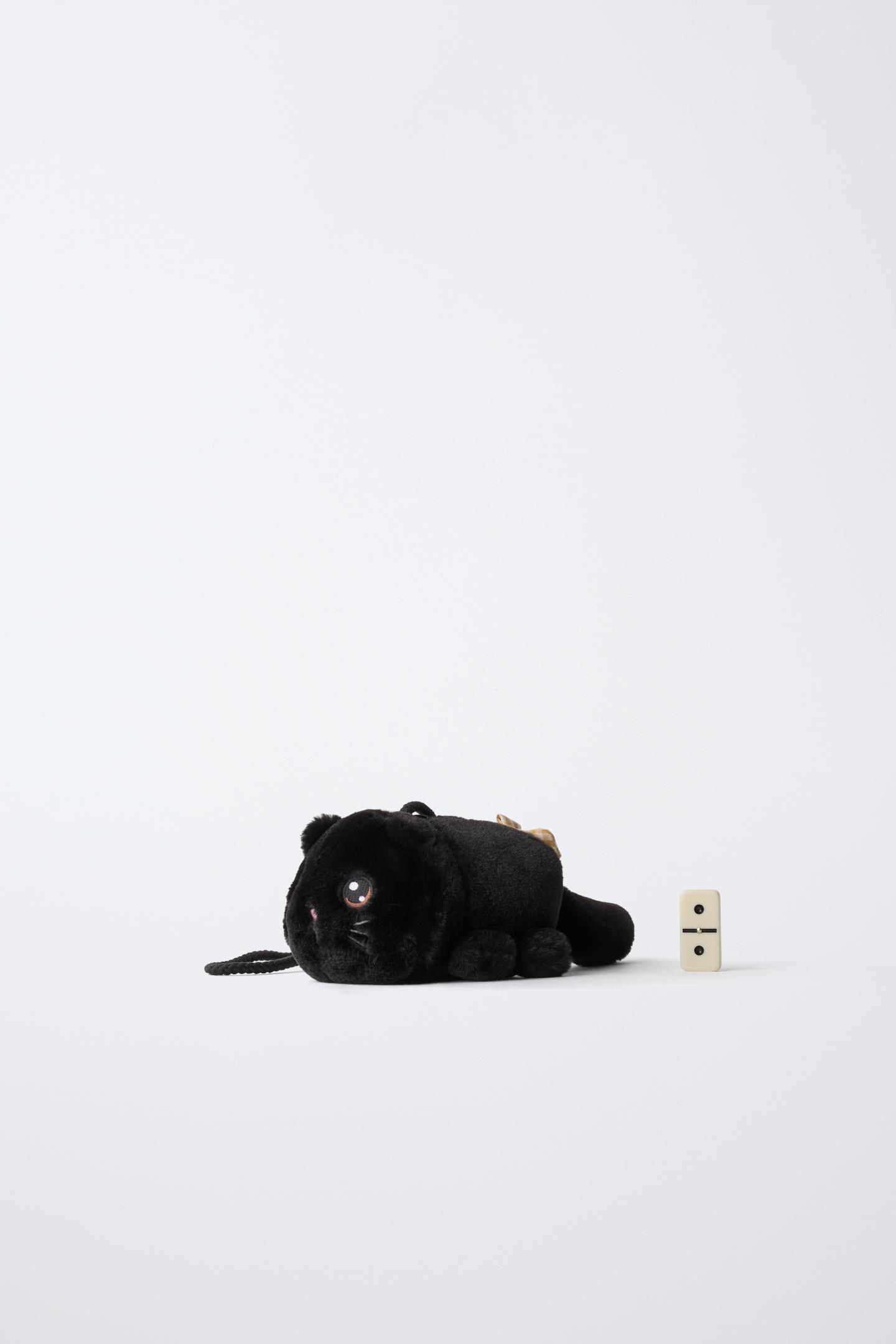Детская сумка Zara Kitty Crossbody, цвет: Чёрный — фото 6