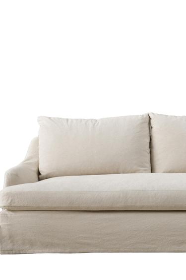 FUNDA DE SOFA LINO 01 - Beige claro de Zara