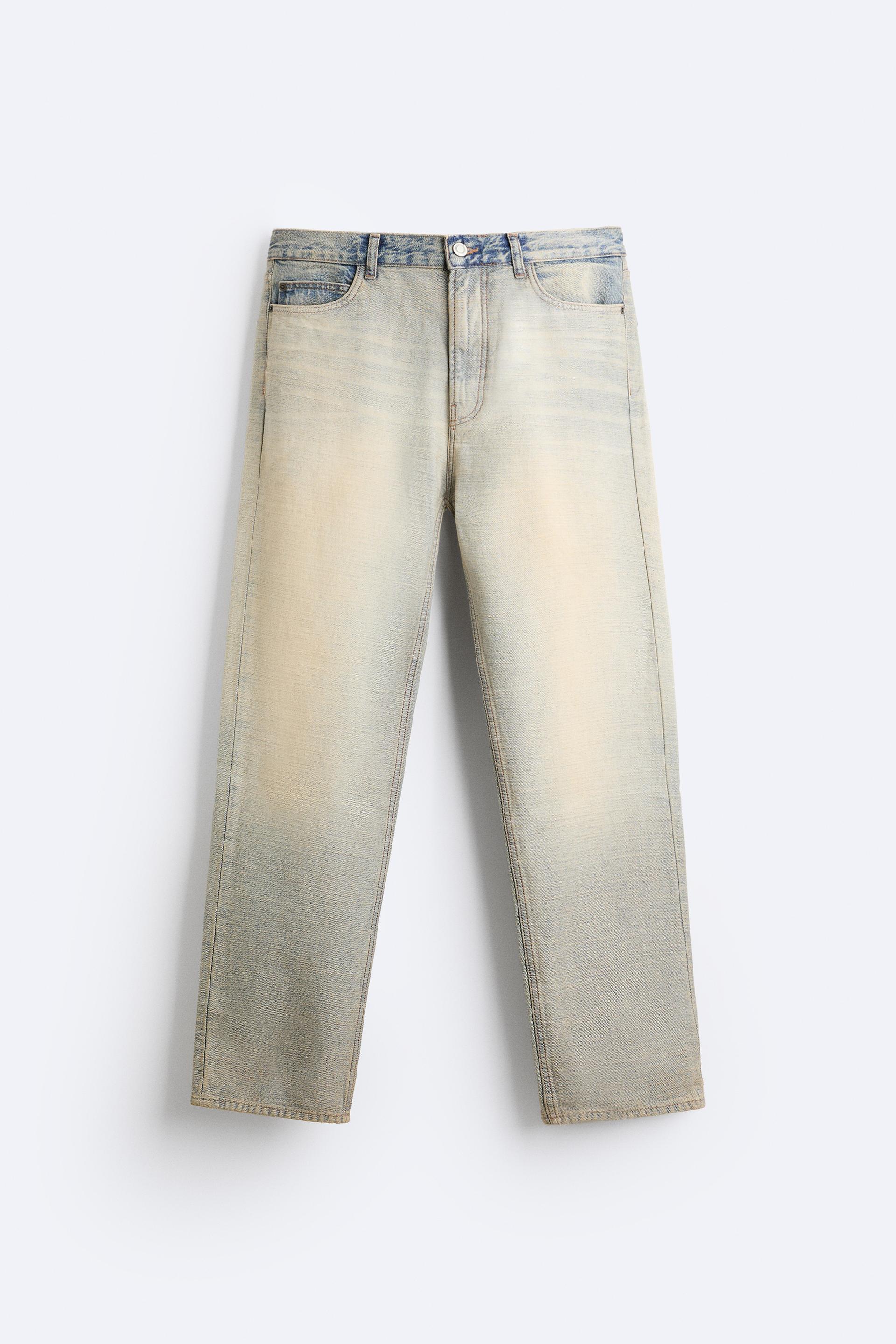 FLARED JEANS WITH ZIPS - Charcoal