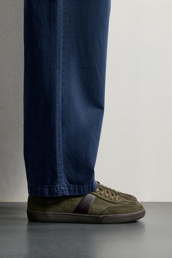 RETRO STYLE TRAINERS - Khaki Green by Zara - Image 0