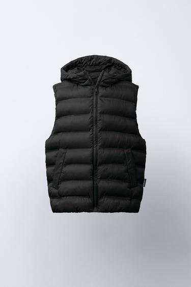 Zara ULTRALIGHT WATER REPELLENT VEST - Black