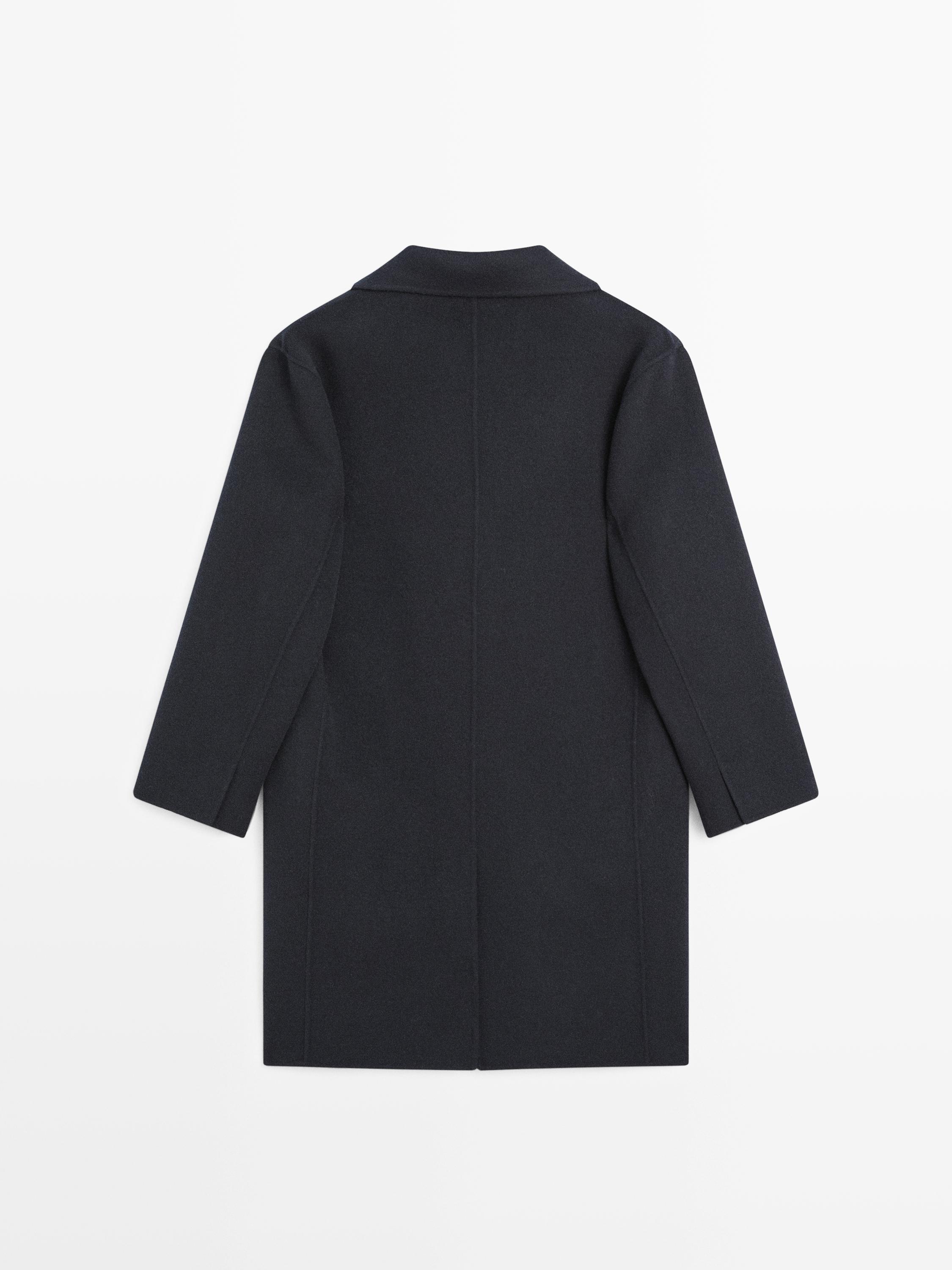 Two-button wool blend coat