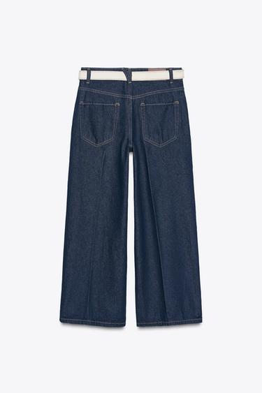 JEAN Z1975 PLI REPASSÉ À CEINTURE - Bleu de Zara - Image 7