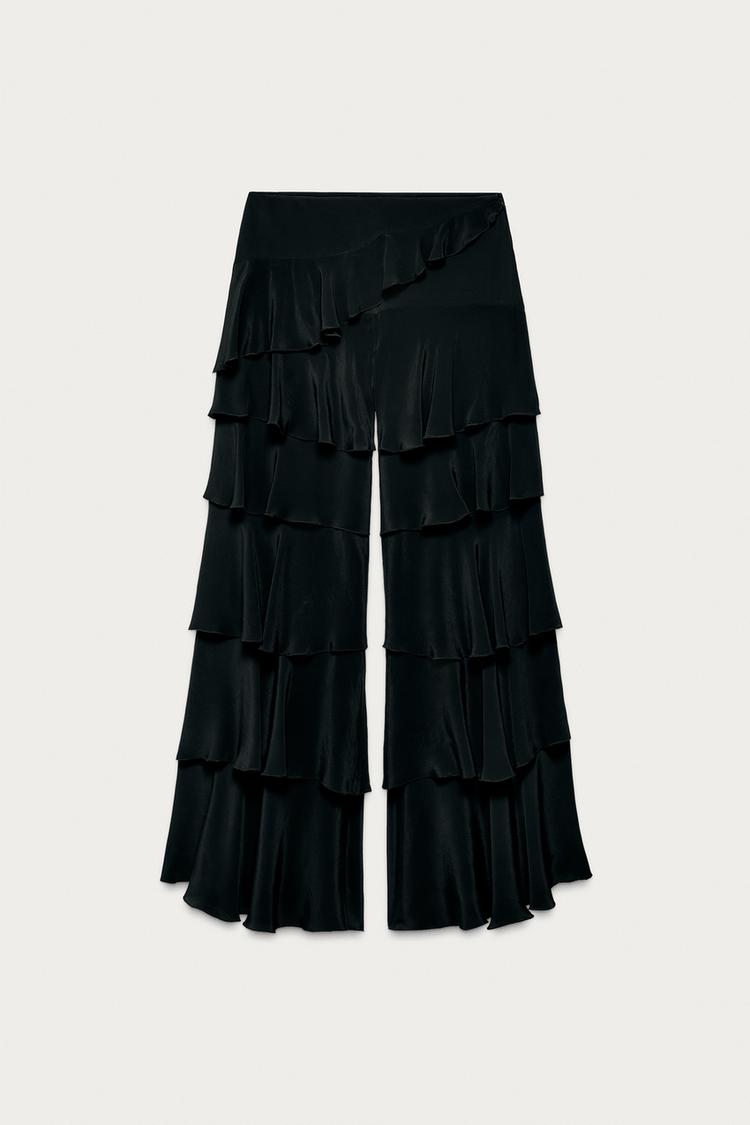 MARISA BERENSON X ZARA TROUSERS WITH RUFFLES