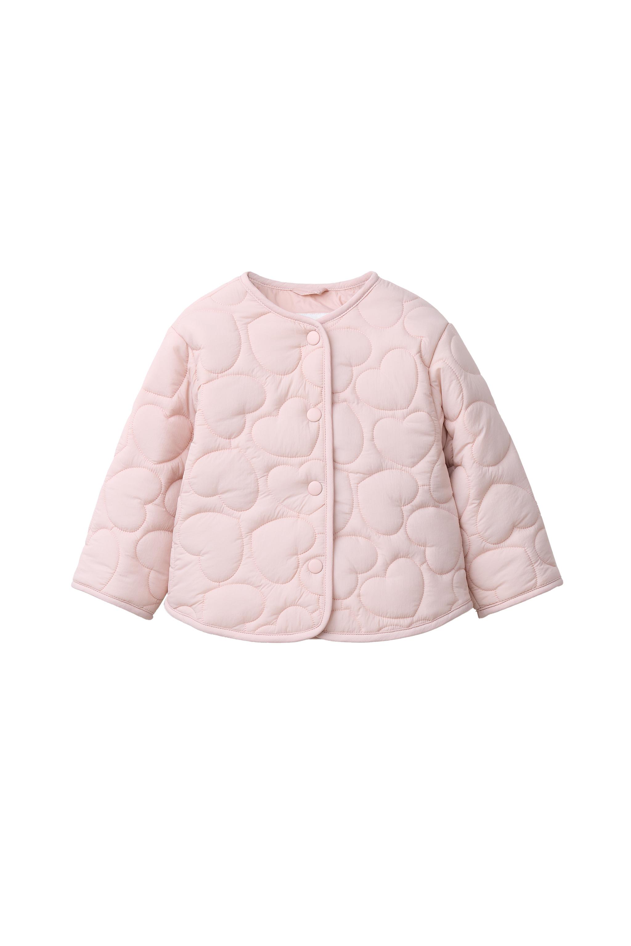 撥水加工入りハートパフジャケット - ピンク | ZARA Japan / 日本