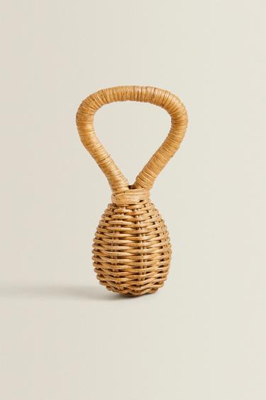 CHILDREN’S RATTAN RATTLE - Light beige by Zara - Image 0