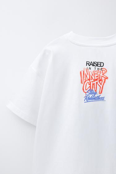 GRAFFITI PRINT T-SHIRT - White by Zara - Image 3
