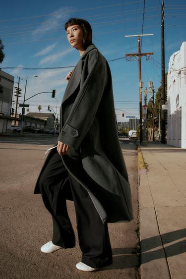 MANTEAU OVERSIZE SOFT - Gris de Zara - Image 2