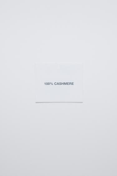 100% CASHMERE KNITTED JUMPER - Burgundy by Zara - Image 3