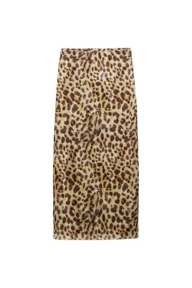 PRINTED TULLE SKIRT