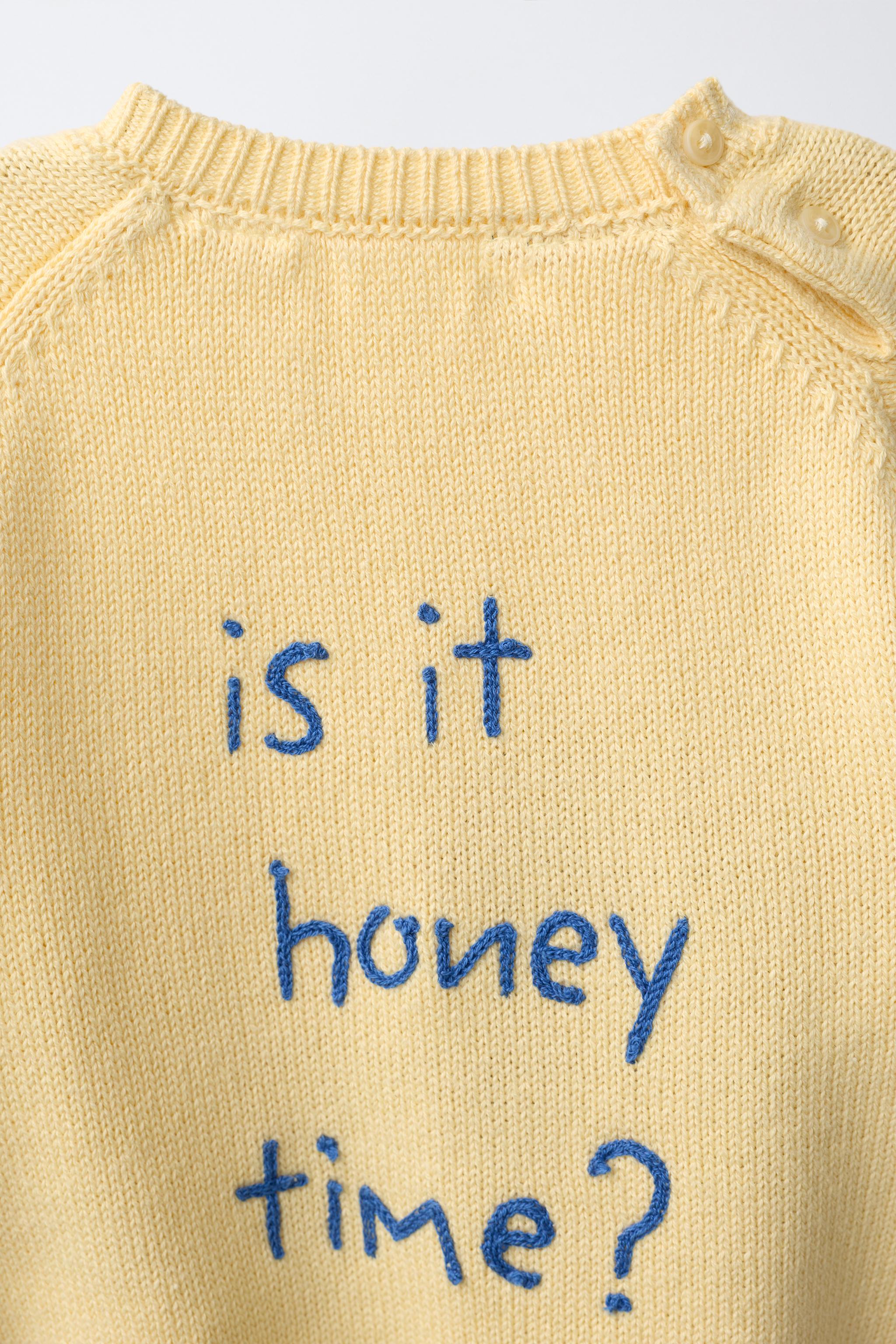 Детские свитеры Zara WINNIE THE POOH © DISNEY EMBROIDERED JUMPER — фото 4