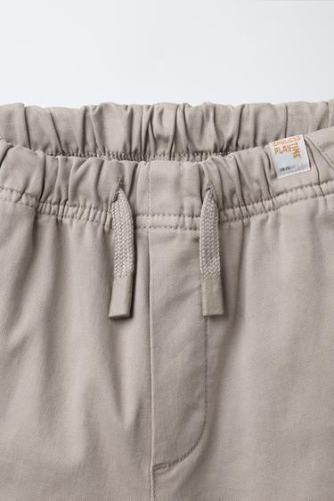 PANTALON DE JOGGING BASIQUE - Marron / Taupe de Zara - Image 2