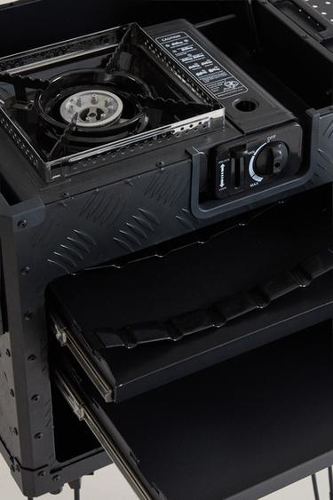 FOLDABLE CAMPING KITCHEN — Black 2