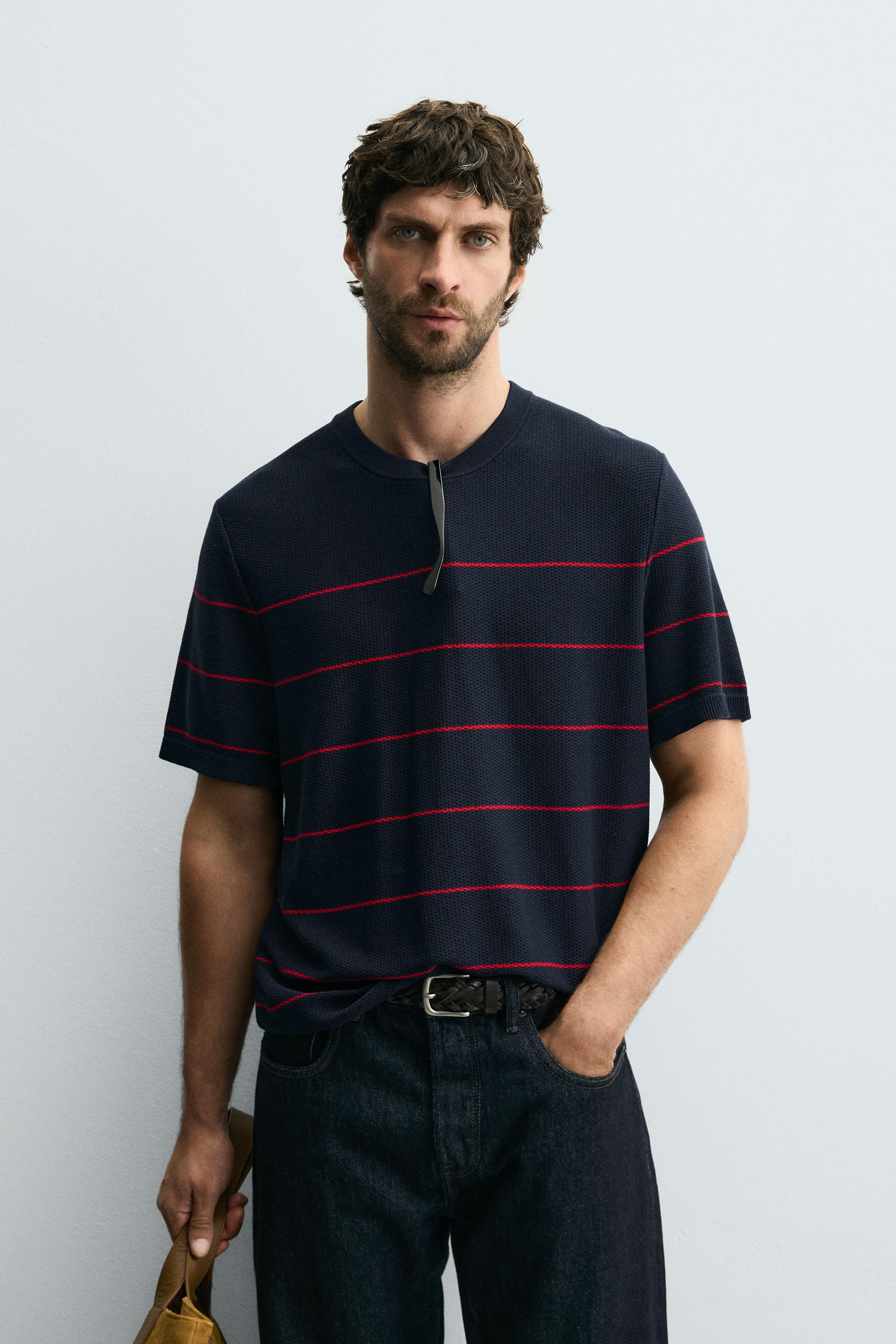 【ZARA】フルイドニットTシャツ ブラック | 0304/406/800 Tシャツ ニット | ZARA 日本