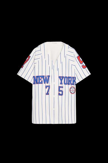 Zara NEW YORK BASEBALL JACKET - White - Image 0