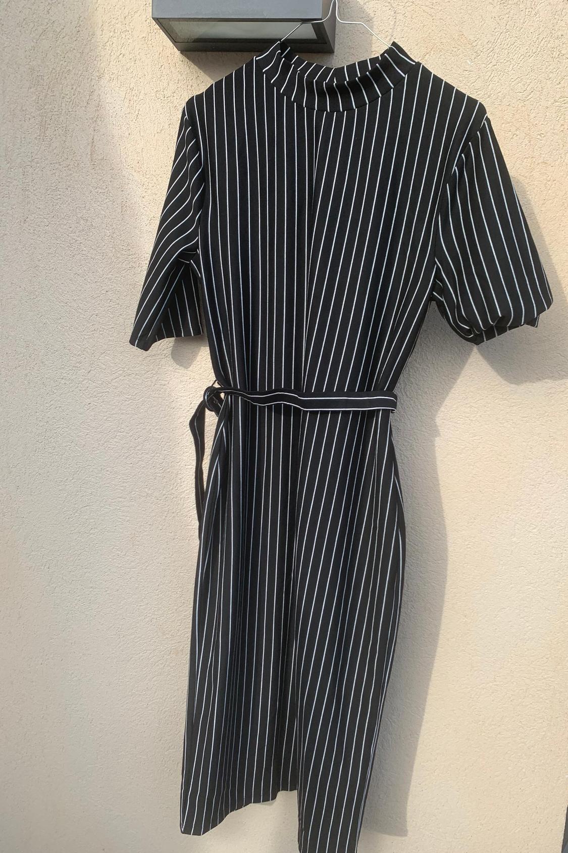 PENCIL DRESS WITH BELT - Image 4
