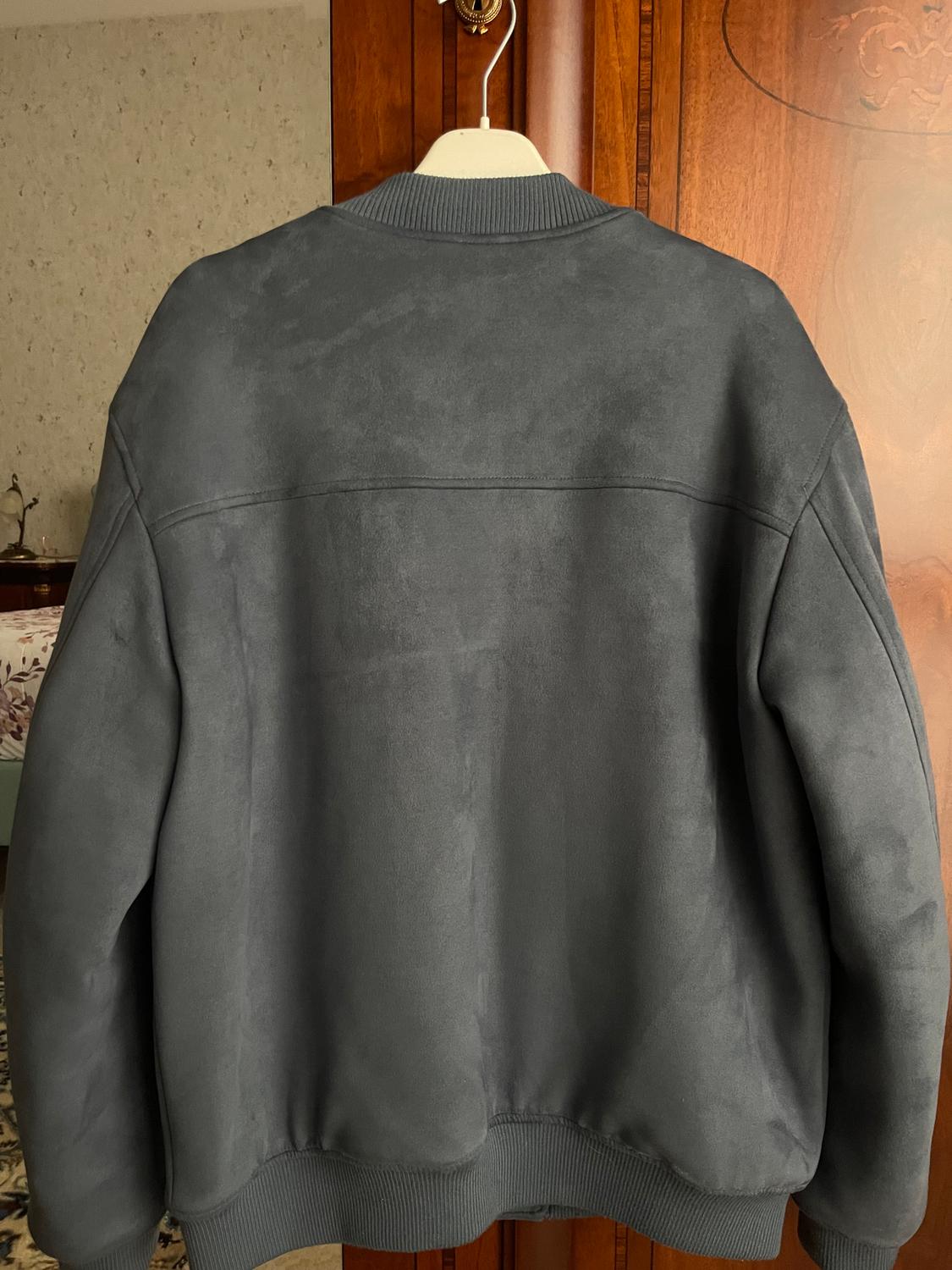 FAUX SUEDE BOMBER JACKET - Image 3