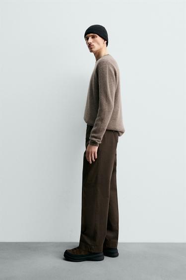 100% CASHMERE RIBBED JUMPER ORIGINS - Sand / Marl by Zara - Image 3