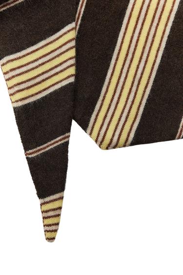 BANDANA PUNTO RAYAS - Marrón de Zara