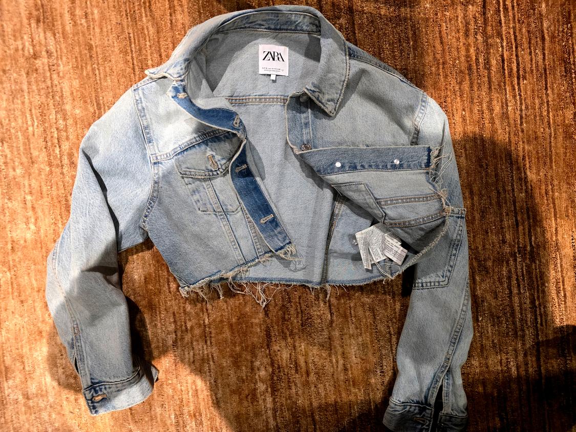 TRF CROP DENIM JACKET - Image 2