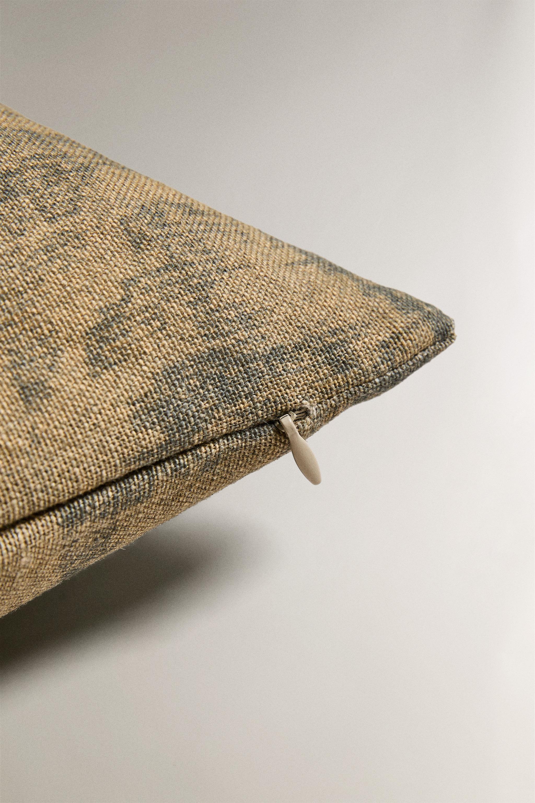 HOUSSE DE COUSSIN IMPRIMÉ POINTE DE PINCEAU