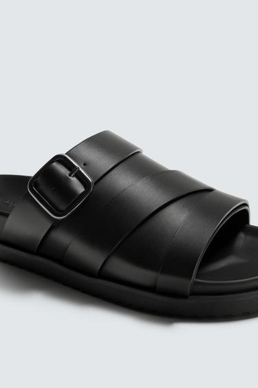 SANDALES À BOUCLE - Noir de Zara - Image 2