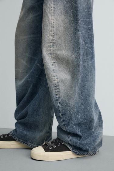 BARREL FIT JEANS WITH TWISTED SEAMS - Blue by Zara - Image 6