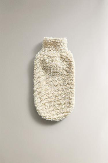 COTTON EXFOLIATING GLOVE - Ivory by Zara