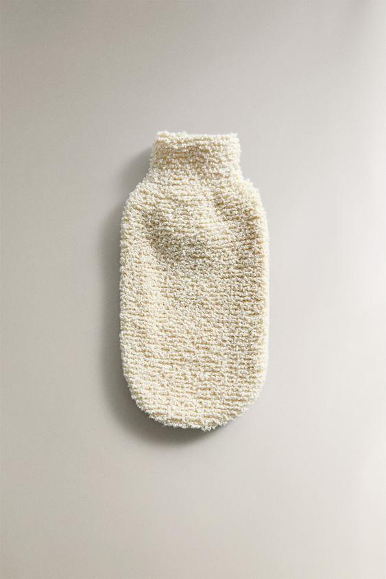 Zara COTTON EXFOLIATING GLOVE - 象牙色 - 圖片 0