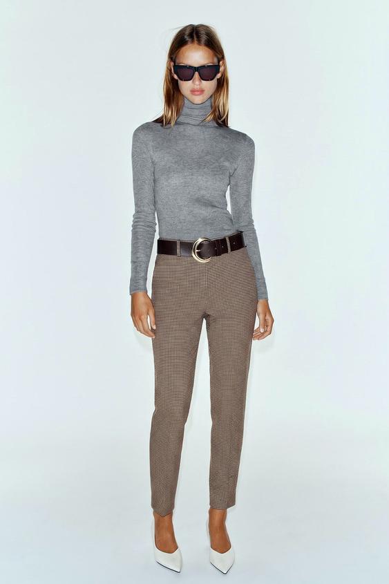 BELTED SEAM DETAIL LEGGINGS - Beige by Zara - Image 0